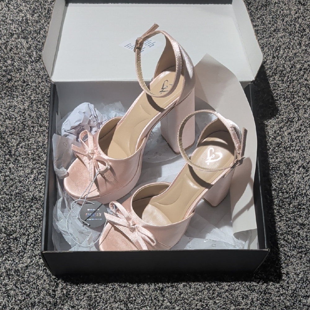 Windsor Blush Pink Block Heels